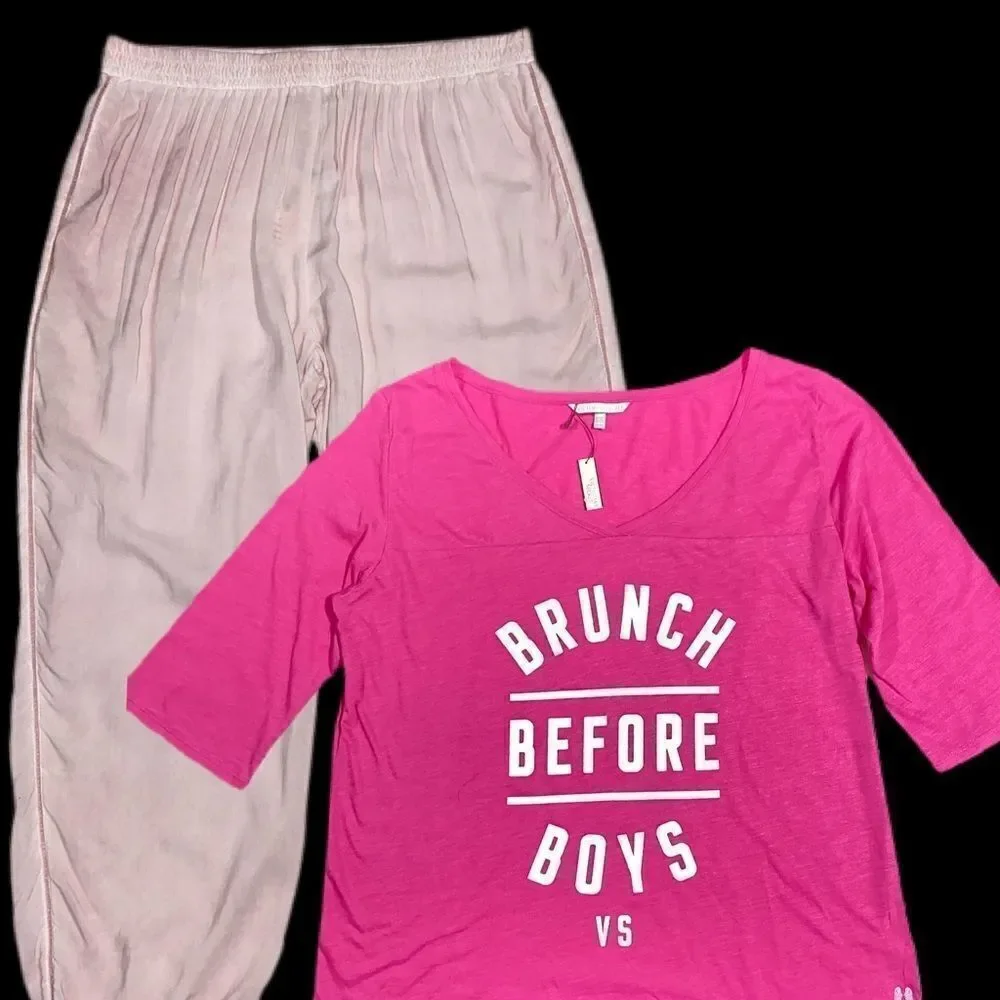 Victoria’s Secret jogger pants soft top pajama set